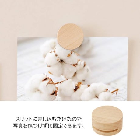 ピクチャークリップ 木製 ナチュラル 35497006 デザインフィル ミドリ