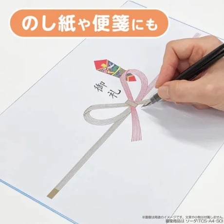 A4 軟質下敷き 透明カラーのしっかりシタ字キ A4判 TCS-A4 共栄プラスチック
