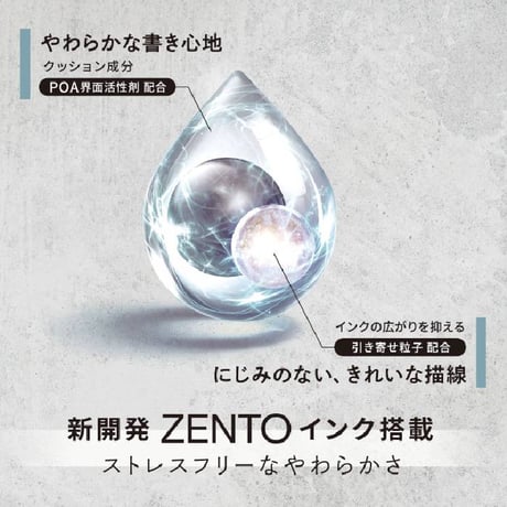 水性ボールペン ユニボール ゼント フローモデル UBN-ZF 三菱鉛筆