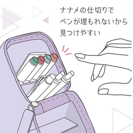 ペンケース カクスタ ワイド 引き出し付 ポータブルペン立て グレージュ ライトブルー バイオレット FD-2045 ソニック