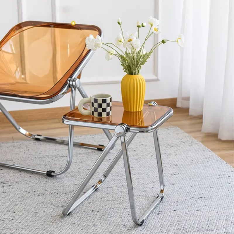 折りたたみクリアサイドテーブル | Pm9:00