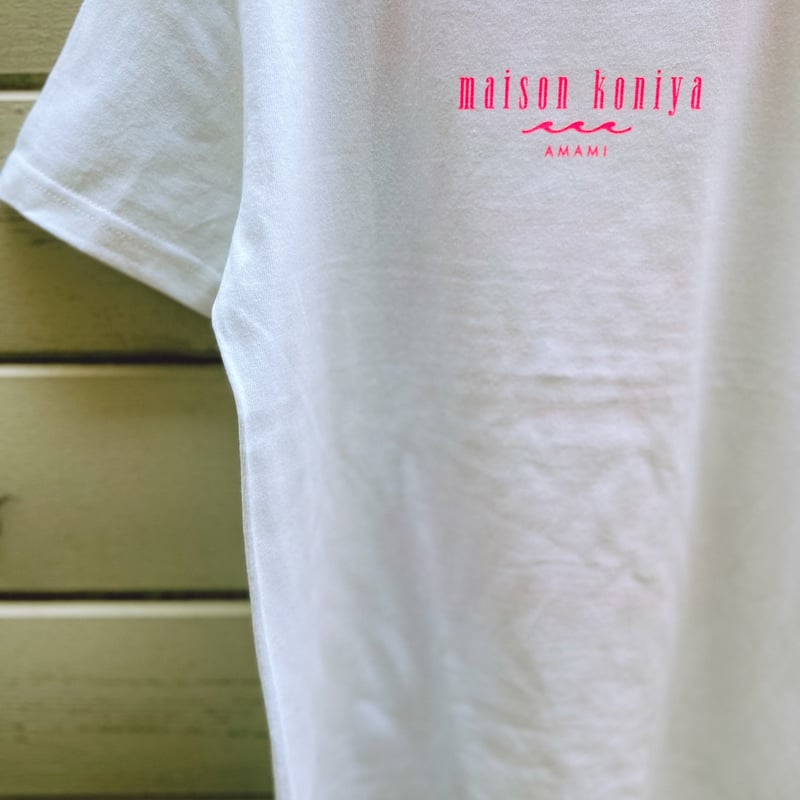 ネオンカラーMAP PRINT T-SHIRTS〈WHITE〉 | maison koniya