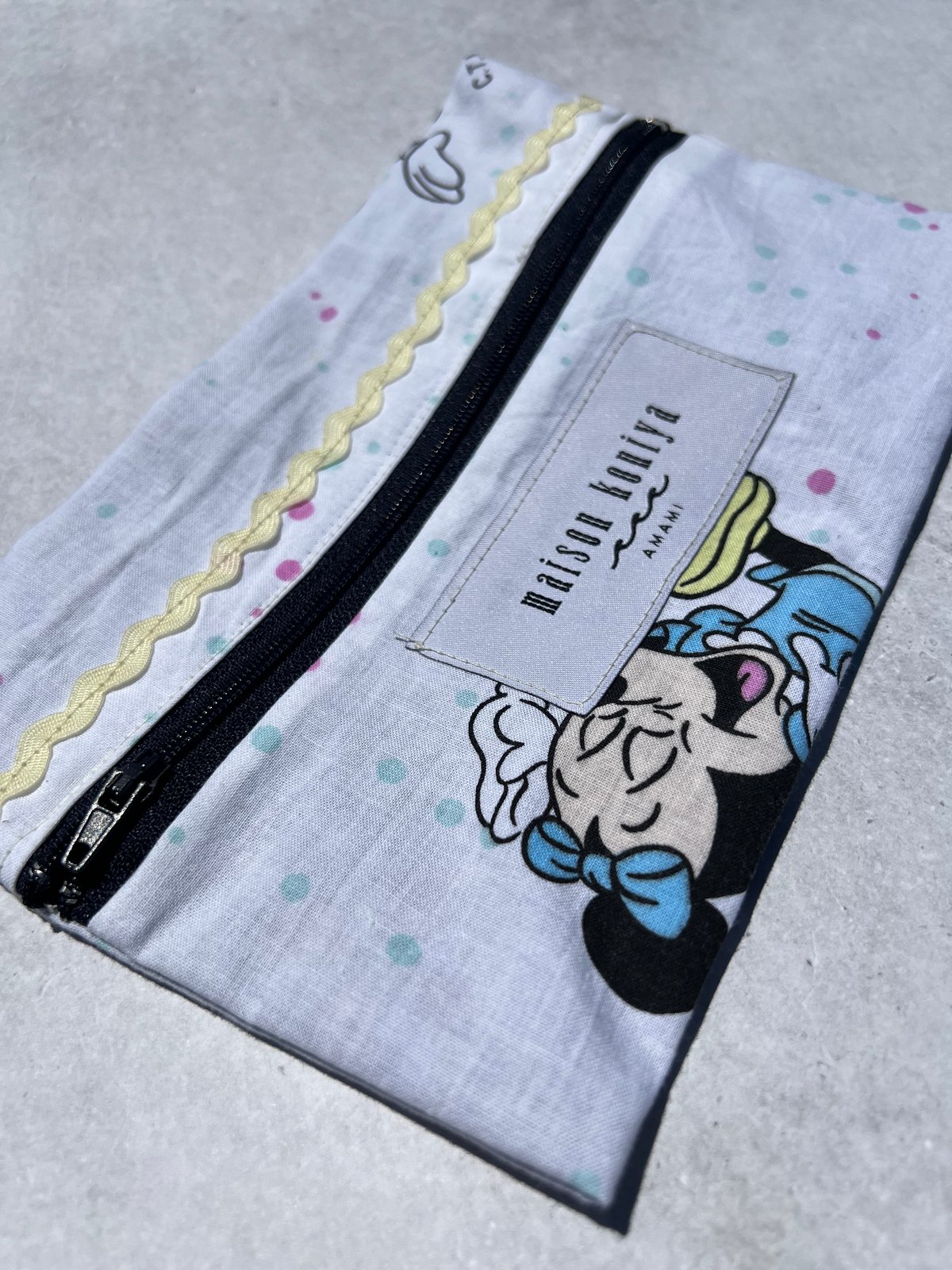 ベビーミッキー×大島紬/ヴィンテージポーチ | maison koniya