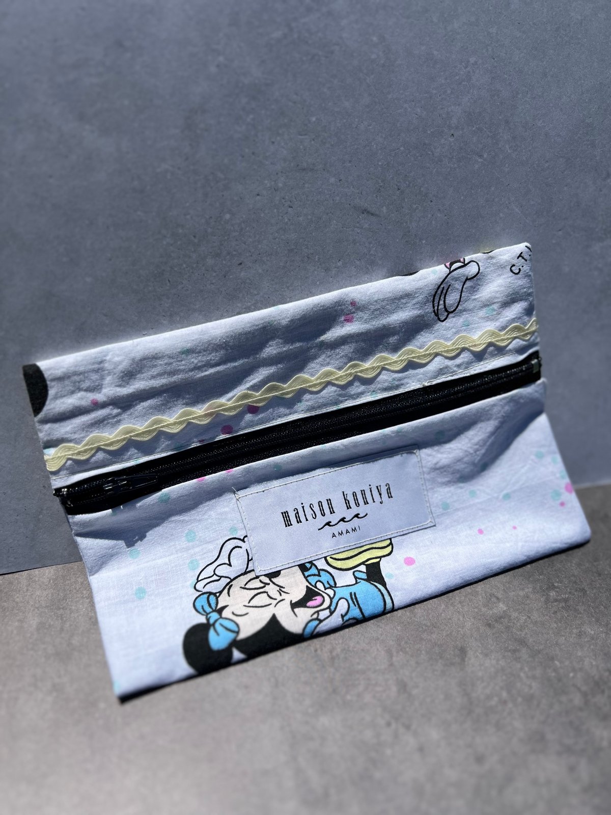 ベビーミッキー×大島紬/ヴィンテージポーチ | maison koniya