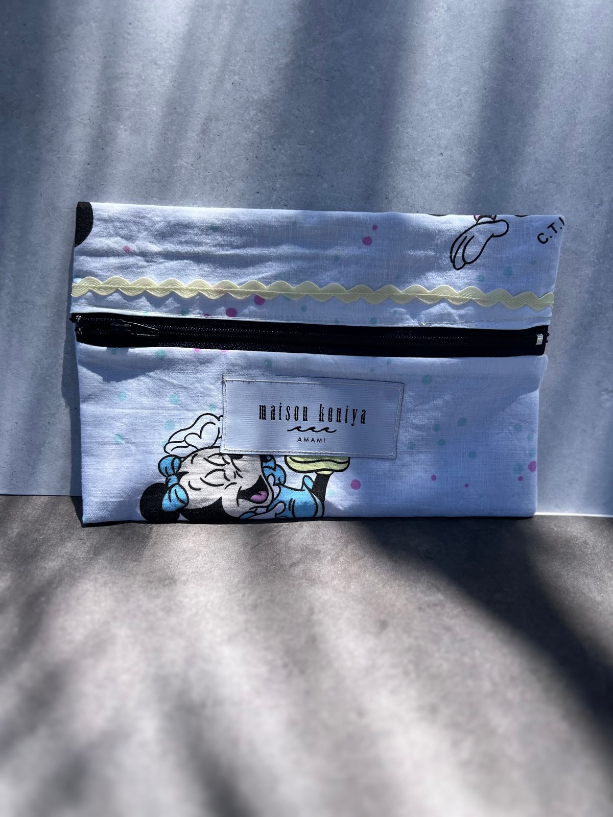 ベビーミッキー×大島紬/ヴィンテージポーチ | maison koniya