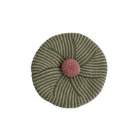 Divna Beret【Moss/Flamingo】