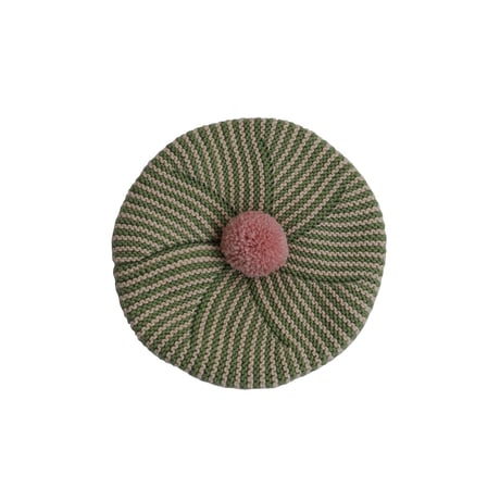 Divna Beret【Moss/Flamingo】