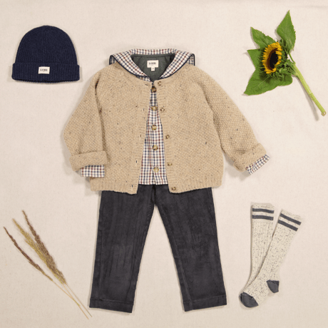 COB/Mottled creme knit
