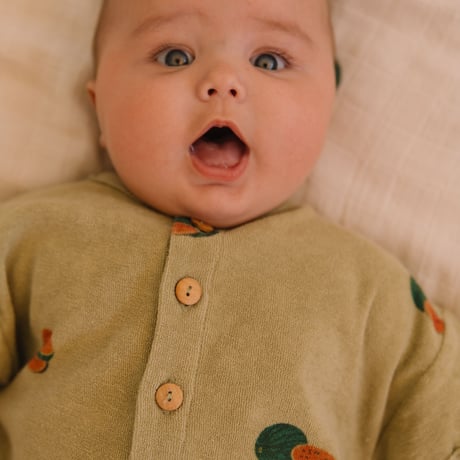 ROMPER BEBECITO 【GOLDEN GREEN/WATERMELON】