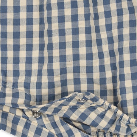 KIM ROMPER GOTS - CAPTAINS BLUE  CHECK