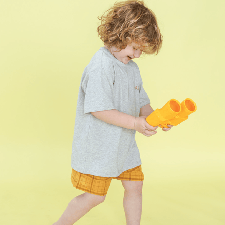 Sunshine Tee-Grey Marle
