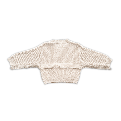 Organic Fringe Rib knit Pull Over