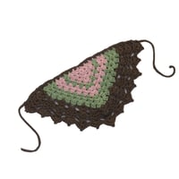 Olivia Crochet Scarf【Moss/Mocha】