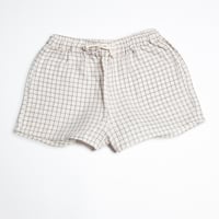 TAGAL SHORTS(Ecru Gingham)