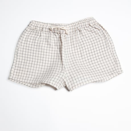 TAGAL SHORTS(Ecru Gingham)