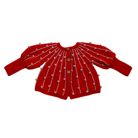 Marion Cardigan【Poppy/Flamingo】