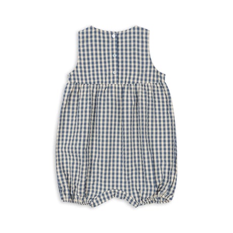 KIM ROMPER GOTS - CAPTAINS BLUE  CHECK