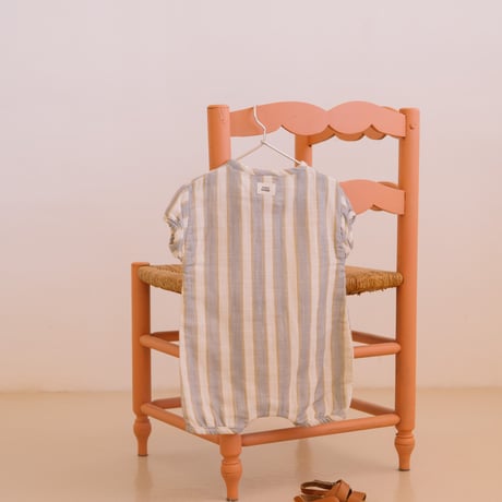 ROMPER BEBECITO 【BLUE/GOLD STRIPES】