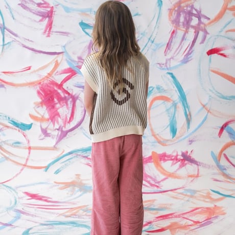 Organic Swirl Knit Vest