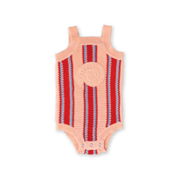 Organic Island Stripe Shell Singletsuit