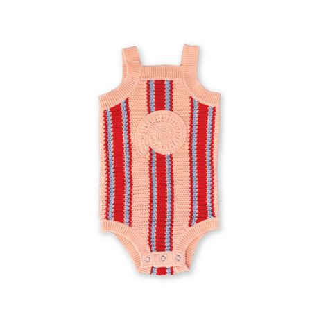 Organic Island Stripe Shell Singletsuit