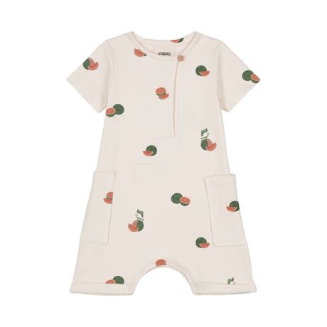 JUMPSUIT AIME 【OFF WHIT/WATERMELON】