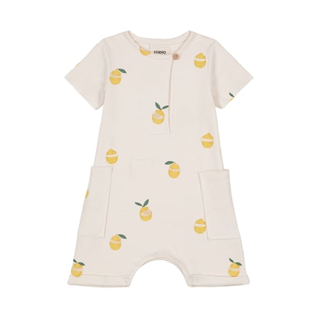 JUMPSUIT AIME 【OFF WHITE/LEMON】