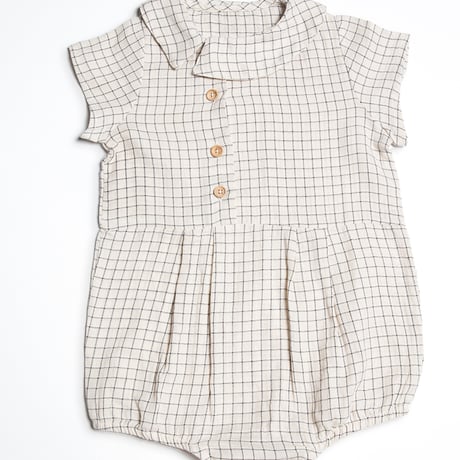 NACRE ROMPER(Ecru Gingham)