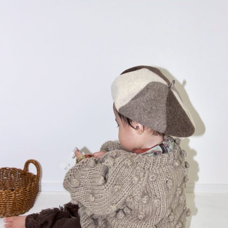 Popcorn Cardigan【Flax】