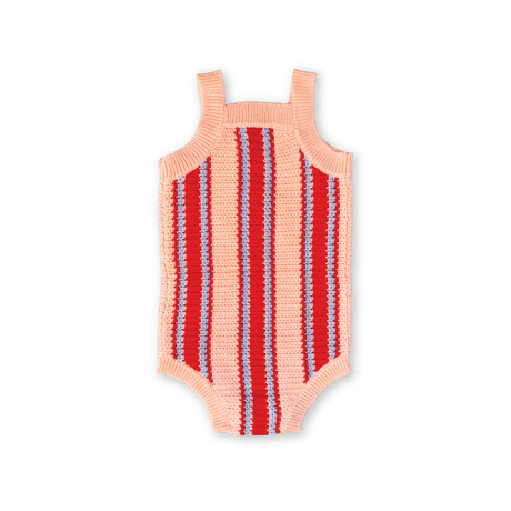 Organic Island Stripe Shell Singletsuit