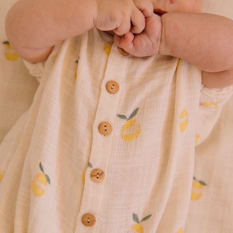 ROMPER BEBECITO 【OFF WHITE / LEMON】