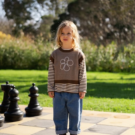 Organic Fields Embroidery Knit Vest