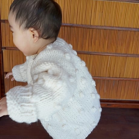 Popcorn Cardigan【Cream】