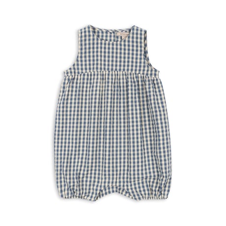 KIM ROMPER GOTS - CAPTAINS BLUE  CHECK