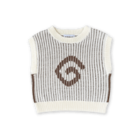 Organic Swirl Knit Vest