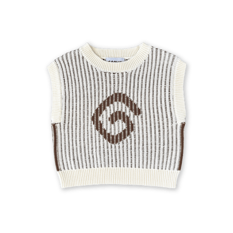 Organic Swirl Knit Vest