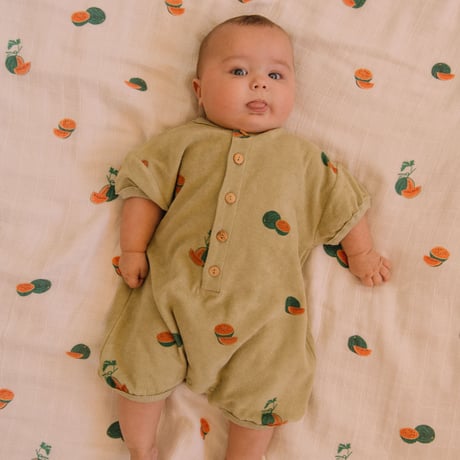 ROMPER BEBECITO 【GOLDEN GREEN/WATERMELON】