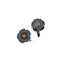 Flower Clip Set【Misty Blue/Mocha】