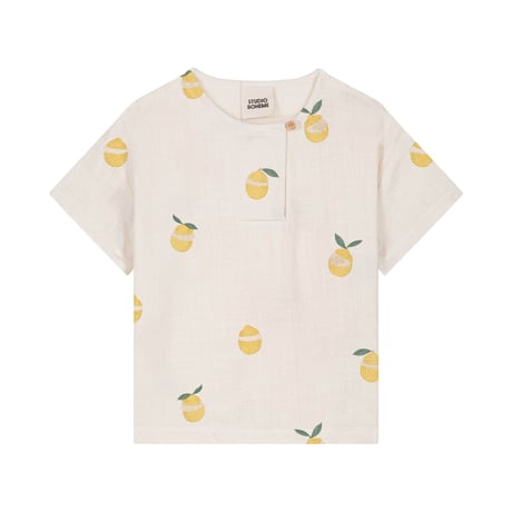 T-SHIRT ORSO 【OFF WHITE/LEMON】