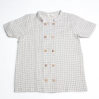 KOMBU SHIRT(Ecru Gingham)
