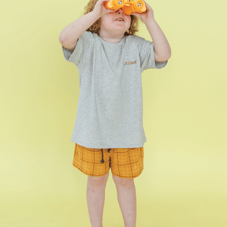 Sunshine Tee-Grey Marle