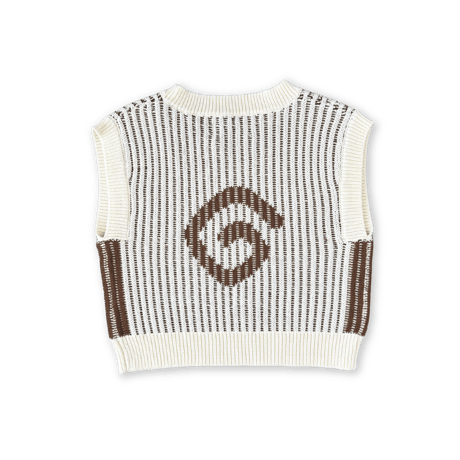 Organic Swirl Knit Vest