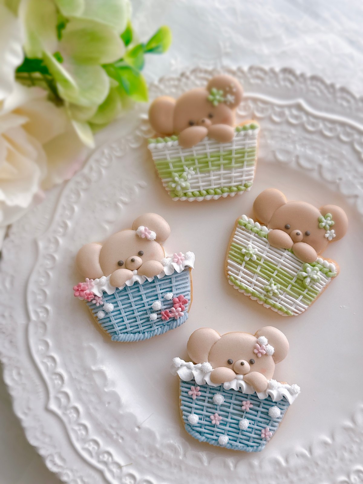 かごくまクッキー型（スタンプ付き）【パイピングクラス受講者様限定
