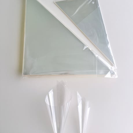 透明三角コルネシート（OPPシート）230×230mm／500枚入り