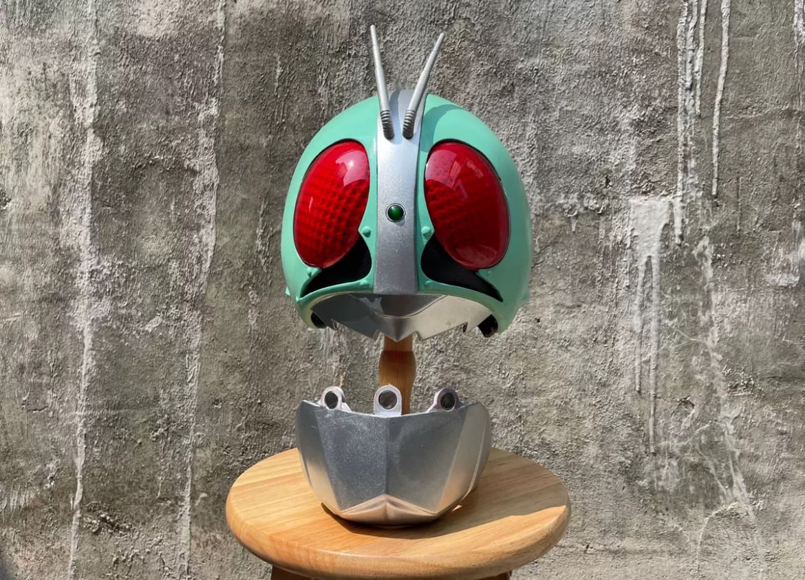 仮面ライダー1号 リアルマスク コスチューム コスプレ 頭囲58