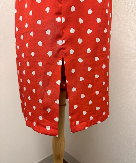 heart midi skirt