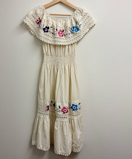 Lace flower embroidery Dress