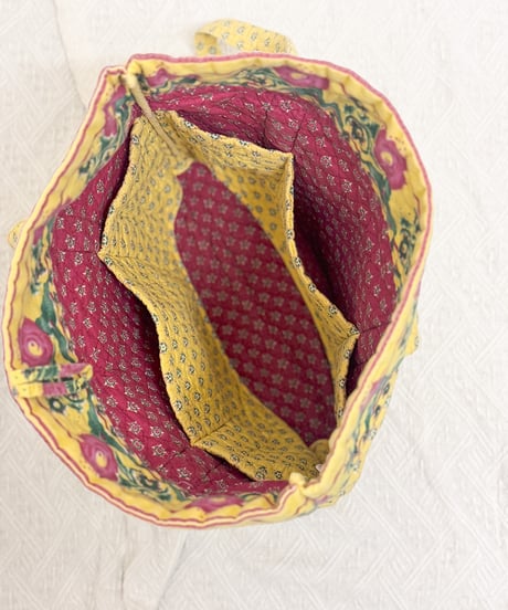 flower quilting tote bag