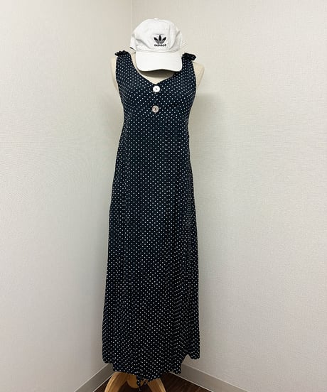 dot ribbon dress