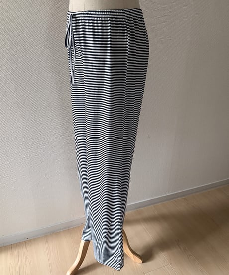 Stripe Low Rise Easy Pants